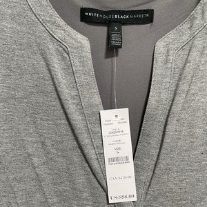 NWT White House Black Market gray casual dress.